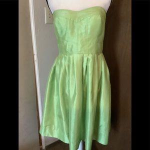 New Directions Lime Green Strapless Dress